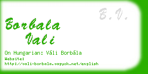 borbala vali business card